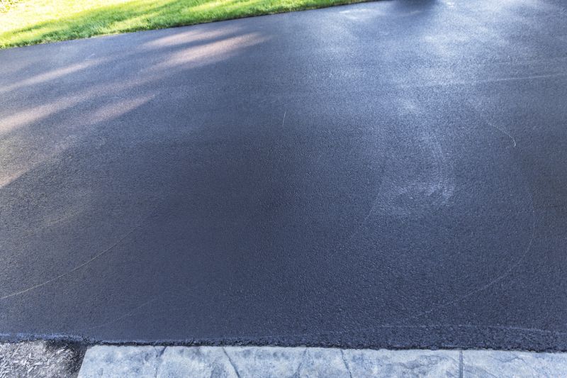 Blacktop Driveway with Edging